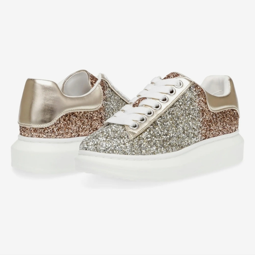 Steve Madden Glacer-G Glitter Platform Sneakers